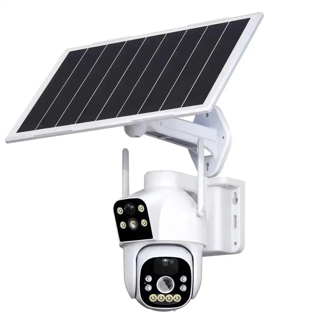 Caméra Solaire 4G Sans Fil - Double Objectif
