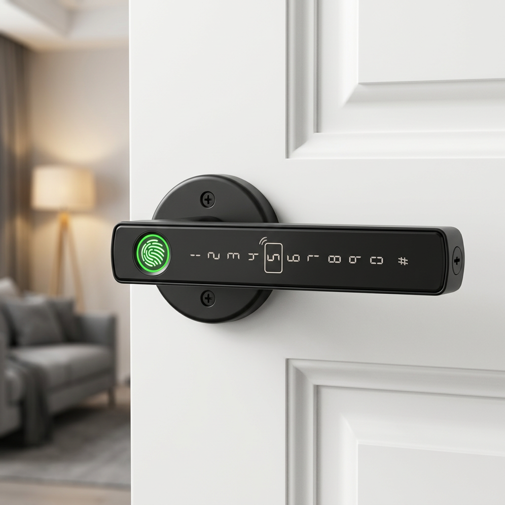 Serrure Intelligente Tuya - Empreinte, Code, Carte IC - App Smart Life