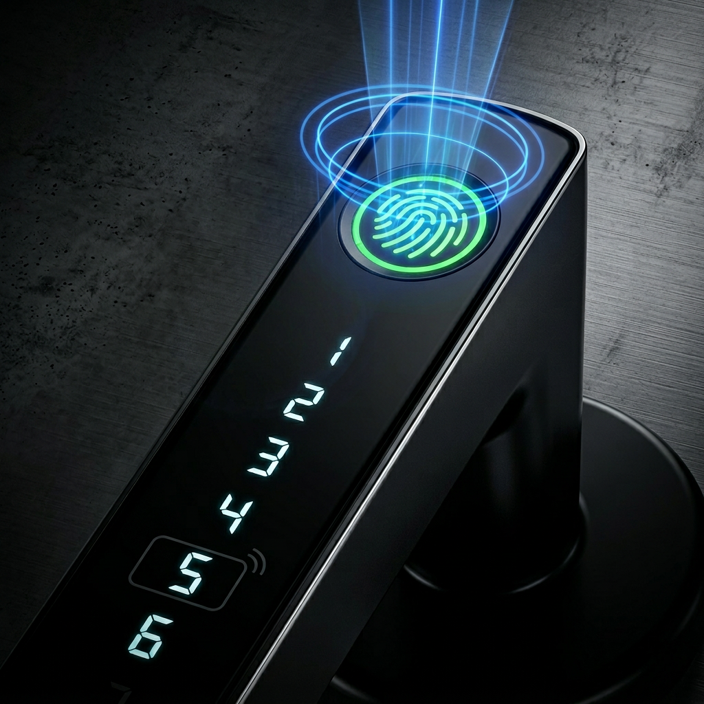 Serrure Intelligente Tuya - Empreinte, Code, Carte IC - App Smart Life