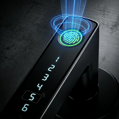 Serrure Intelligente Tuya - Empreinte, Code, Carte IC - App Smart Life