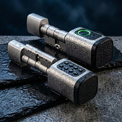 Cylindre Serrure Intelligente Tuya - Empreinte, Code, Carte, Clé Mécanique