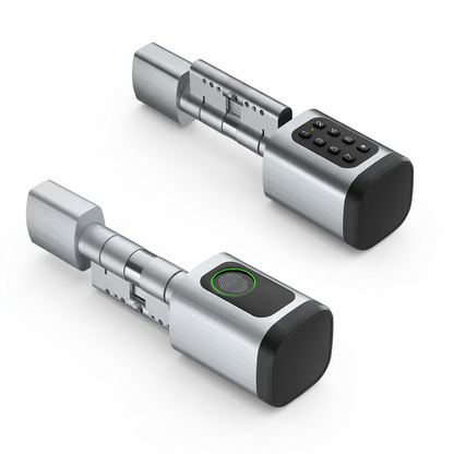 Cylindre Serrure Intelligente Tuya - Empreinte, Code, Carte, Clé Mécanique