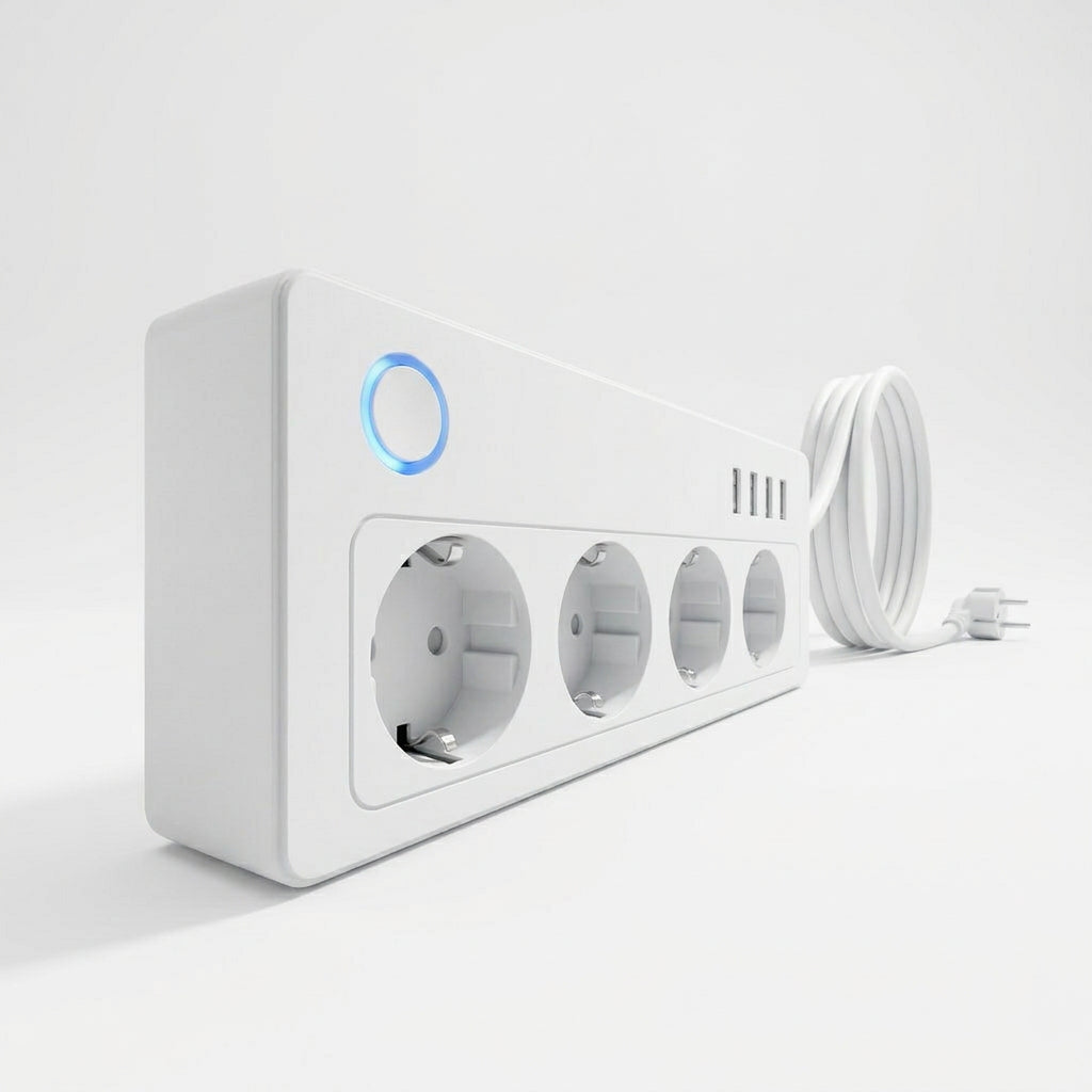 Multiprise WiFi Tuya 8 Ports - 4 Prises 4 USB Rapide Alexa Google