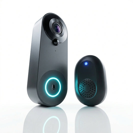 Sonnette Vidéo WiFi 1080P Tuya Sans Fil - Détection Mouvement Vision Nocturne