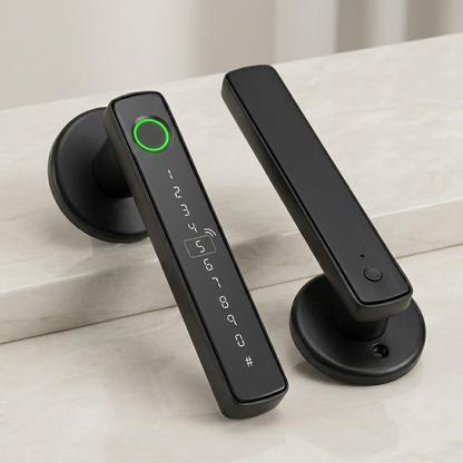 Serrure Intelligente Tuya - Empreinte, Code, Carte IC - App Smart Life